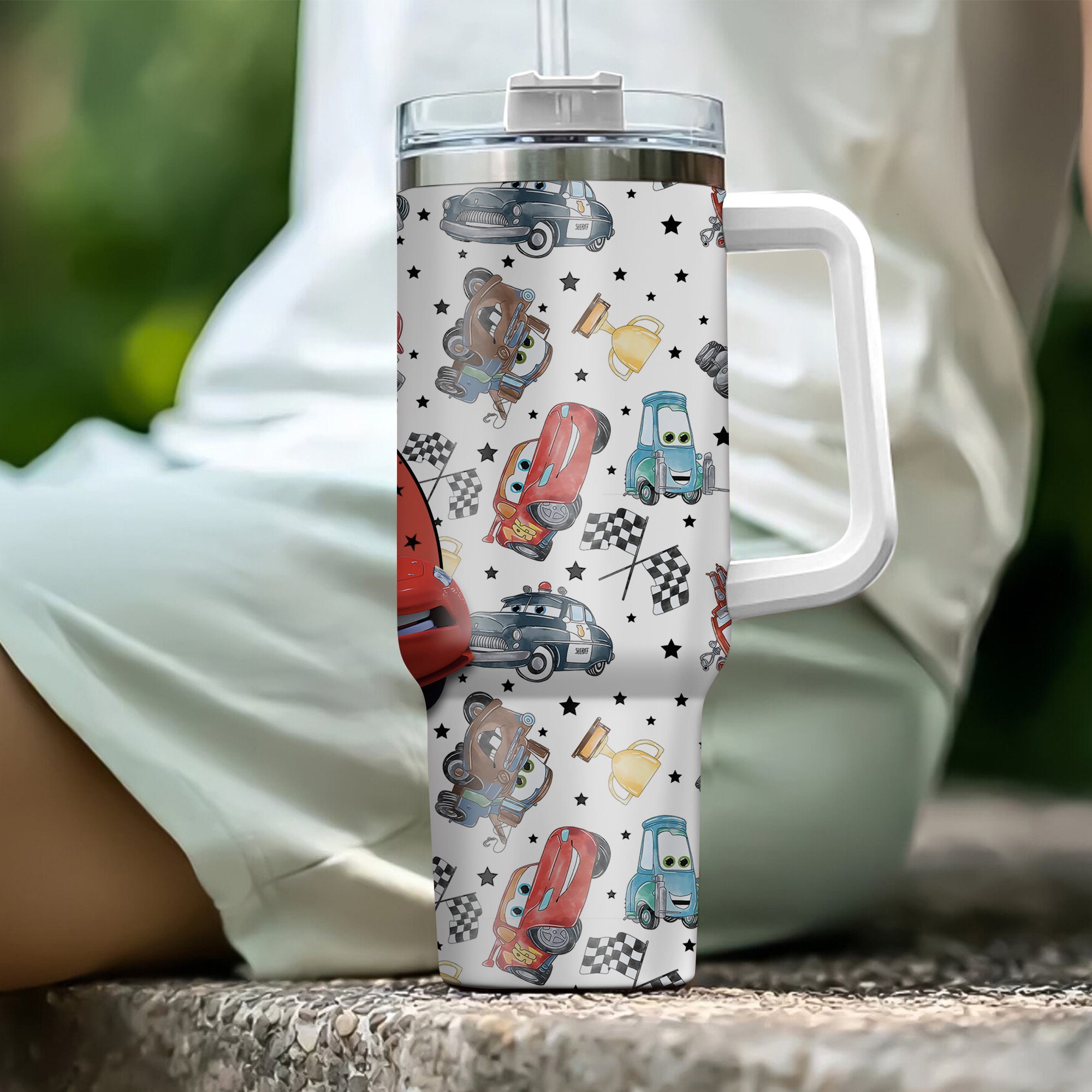 Cars Disney Cartoon Custom Stanley Cup 40 oz 30 oz Tumbler With HandleTVC2301973 - Image 3