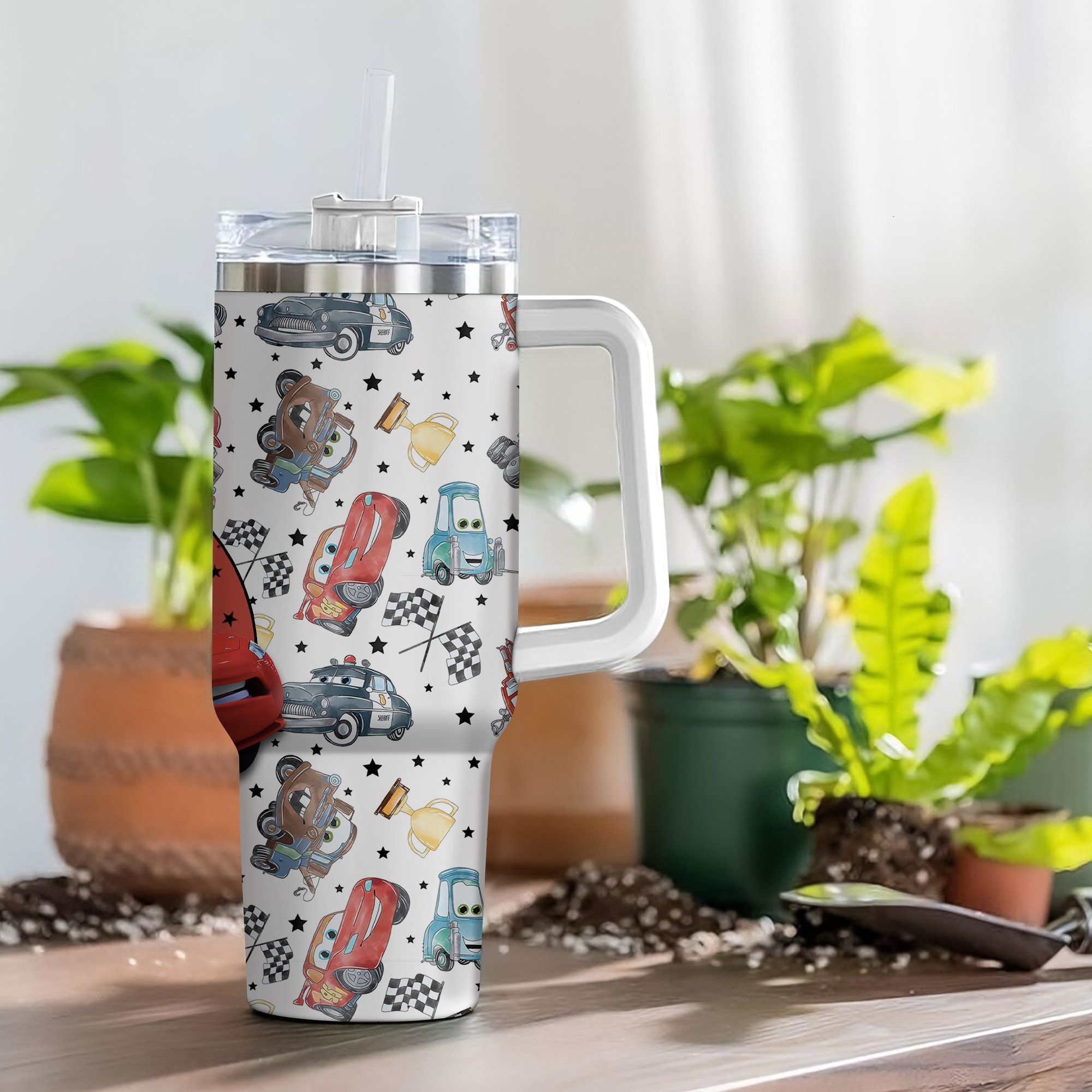 Cars Disney Cartoon Custom Stanley Cup 40 oz 30 oz Tumbler With HandleTVC2301973 - Image 4