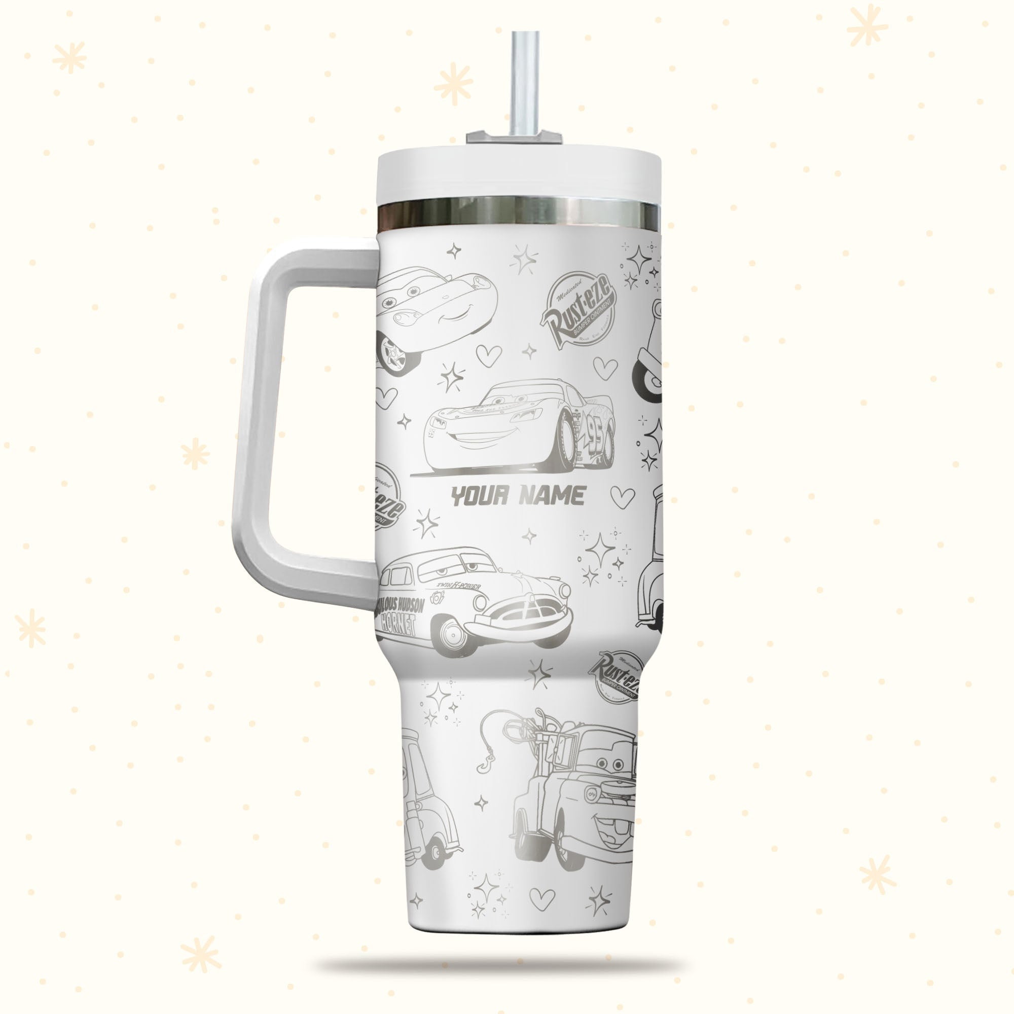 Cars Disney Cartoon Custom Stanley Cup 40 oz 30 oz Tumbler With HandleTVC2301978