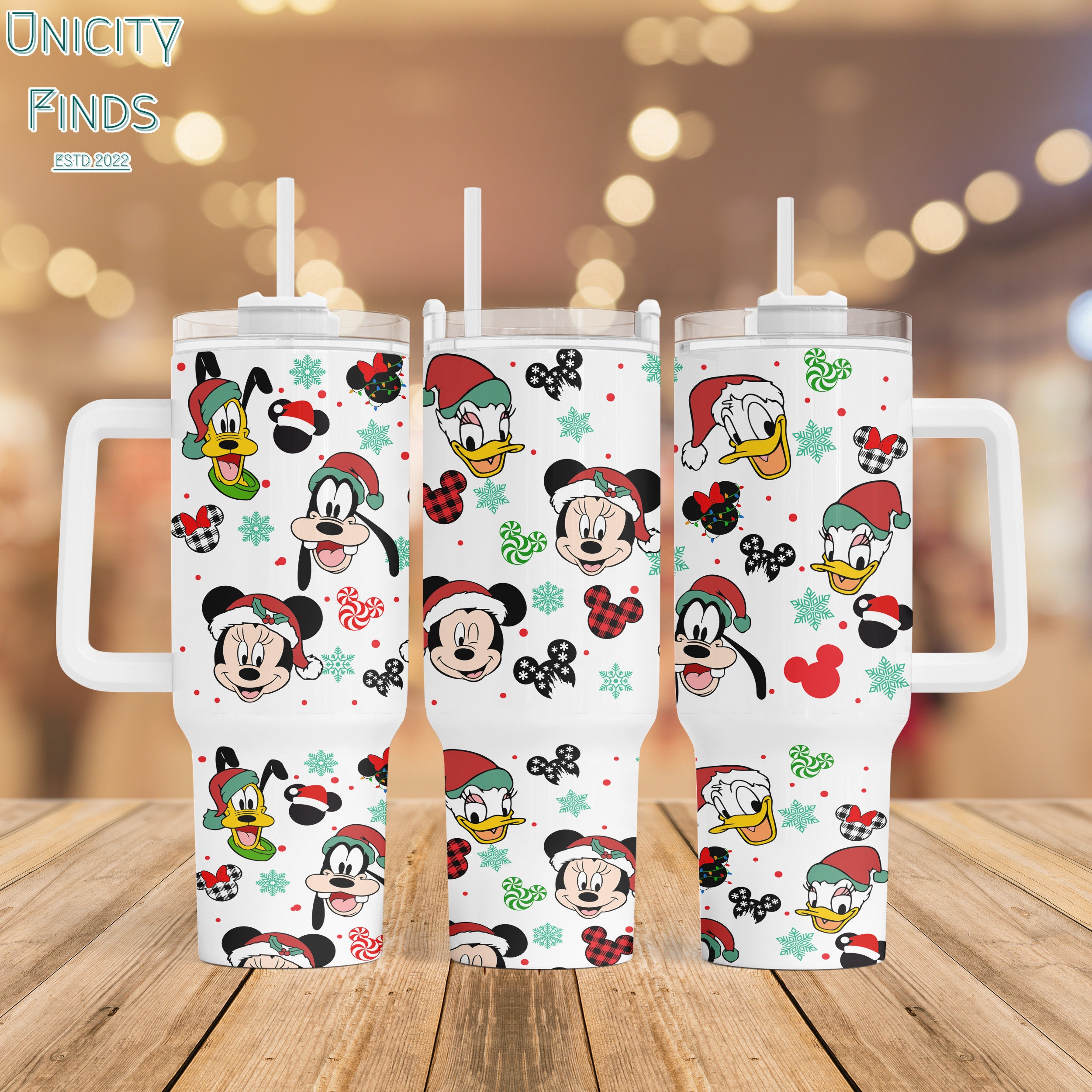 Cartoon Christmas Characters Disney Custom Stanley Cup 40 oz 30 oz Tumbler With HandleTVC2301849