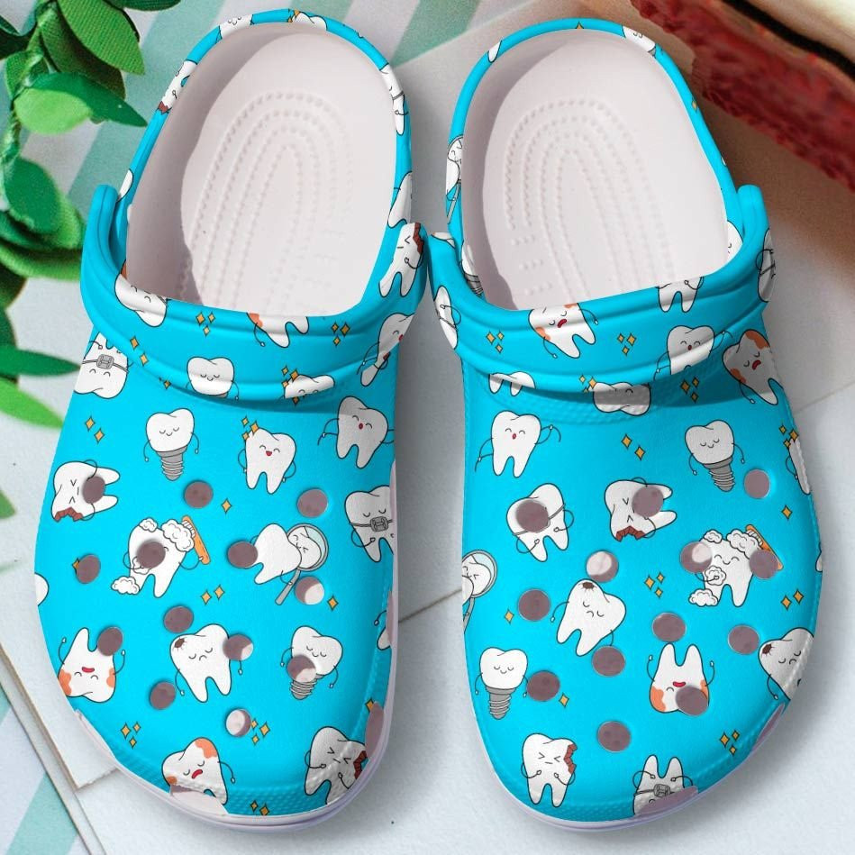 Cartoon Teeth Pain Shoes - Dentist clog Birthday Gift For Boy Girl Men Women