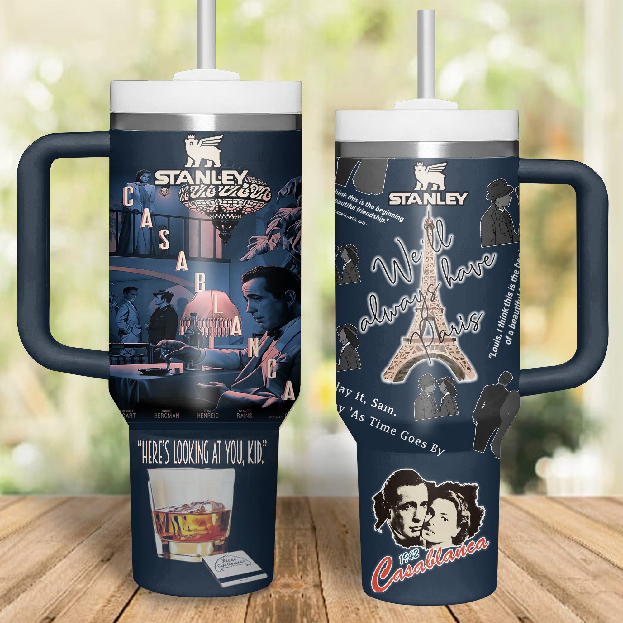 Casablanca Movies Custom Stanley Cup 40 oz 30 oz Tumbler With HandleTVC2301310