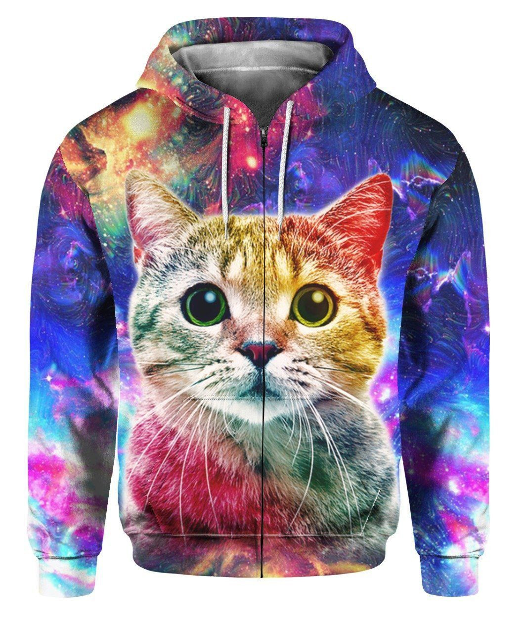 Cat 3D All Over Print Hoodie, Zip Hoodie