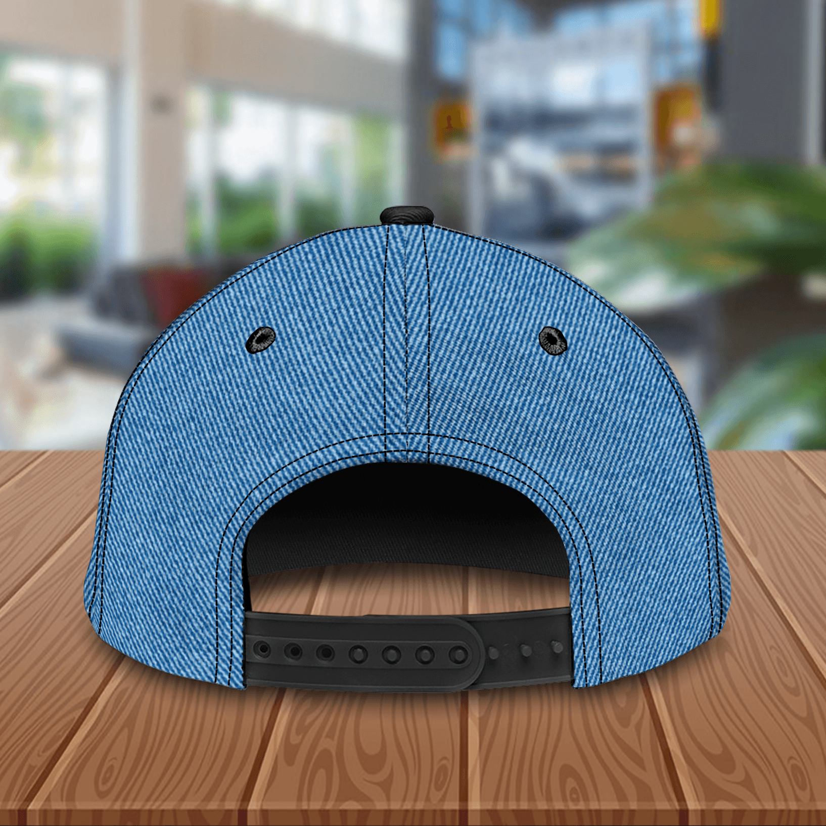 Cat Blue Denim Personalized Cap, Personalized Gift for Cat Lovers, Cat Mom, Cat Dad Trucker Hats Custom Hats Gifts For Men & Women