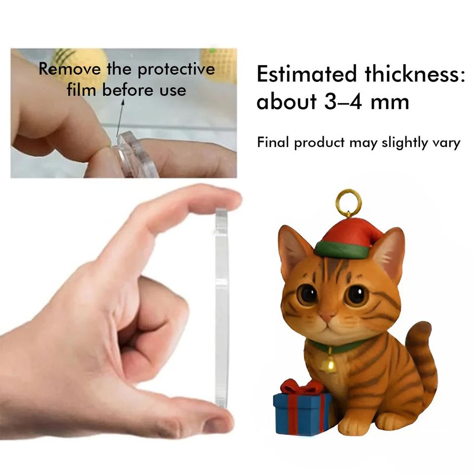 Cat Breeds Advent Calendar 2025, 24 Day Cat Breeds Figurines: Vintage Christmas Ornament Countdown - Image 3