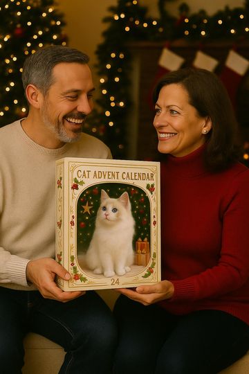 Cat Breeds Advent Calendar 2025, 24 Day Cat Breeds Figurines: Vintage Christmas Ornament Countdown - Image 17