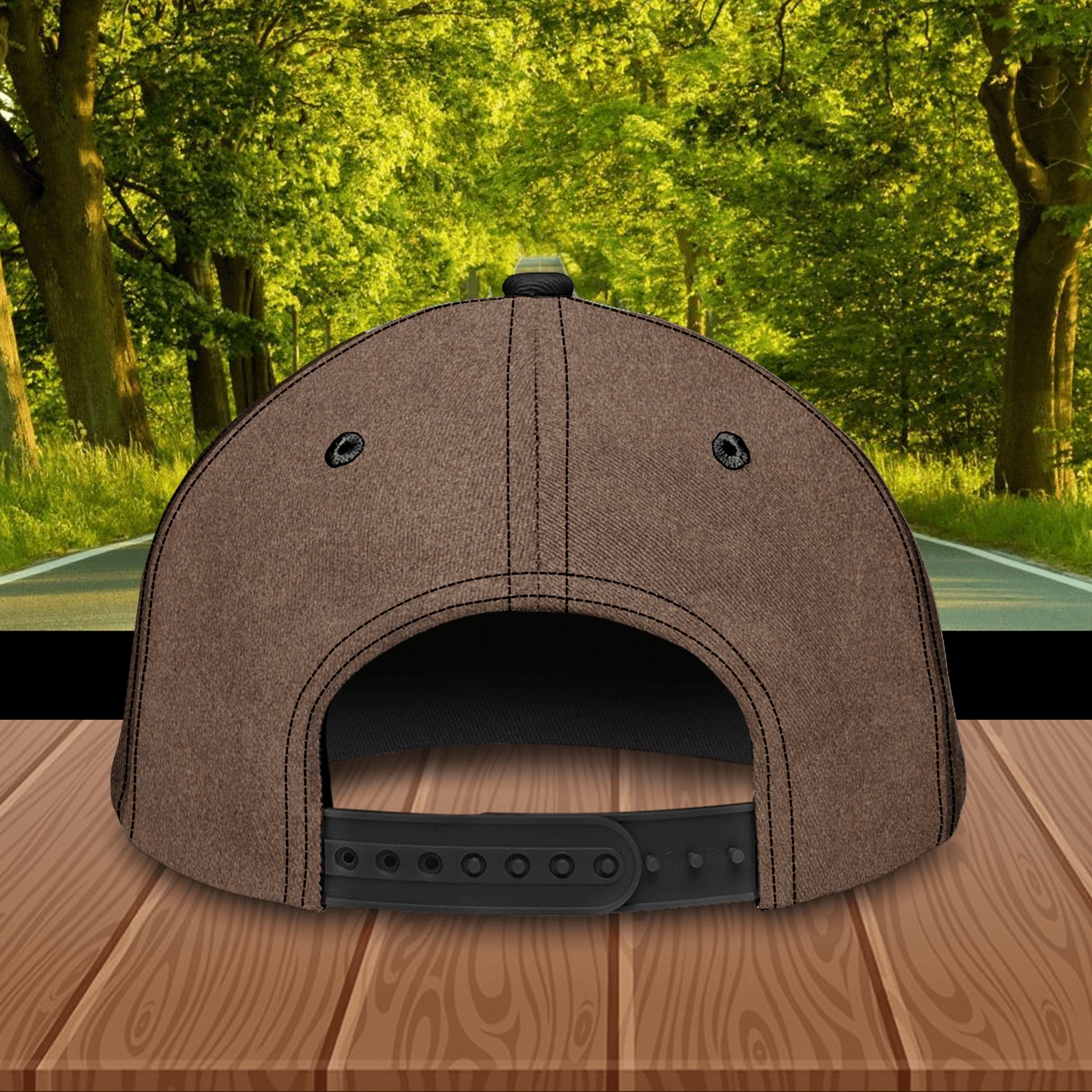 Cat Brown Floral Heart Personalized Classic Cap, Personalized Gift for Cat Lovers, Cat Mom, Cat Dad Trucker Hats Custom Hats Gifts For Men & Women