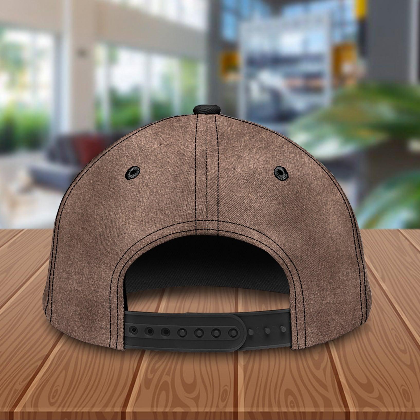 Cat Brown Heartbeat Personalized Cap, Personalized Gift for Cat Lovers, Cat Mom, Cat Dad Trucker Hats Custom Hats Gifts For Men & Women