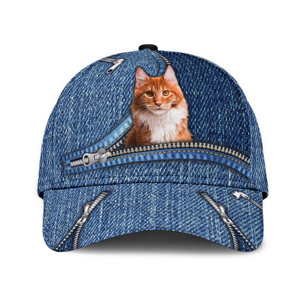 Cat Classic Cap, Gift for Cat Lovers, Cat Mom Trucker Hats Custom Hats Gifts For Men & Women