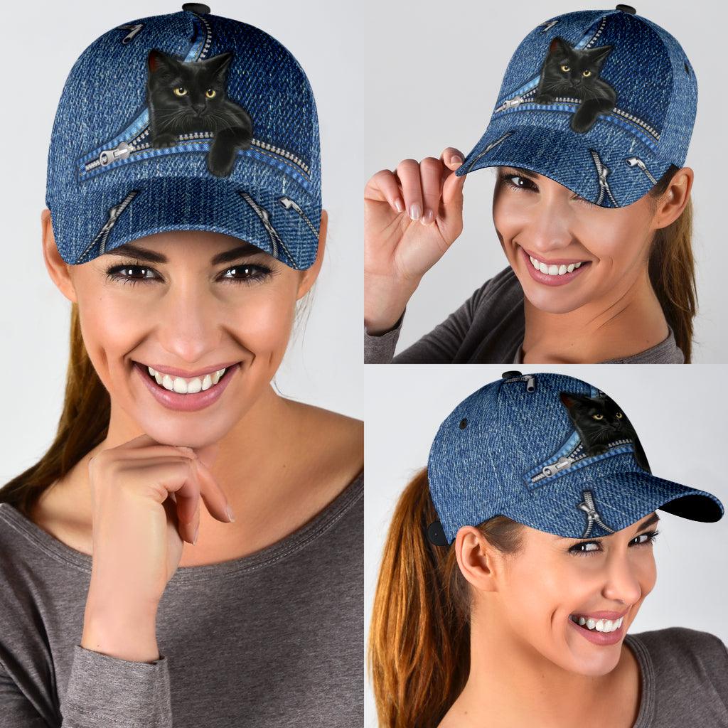 Cat Classic Cap, Gift for Cat Lovers, Cat Mom Trucker Hats Custom Hats Gifts For Men & Women