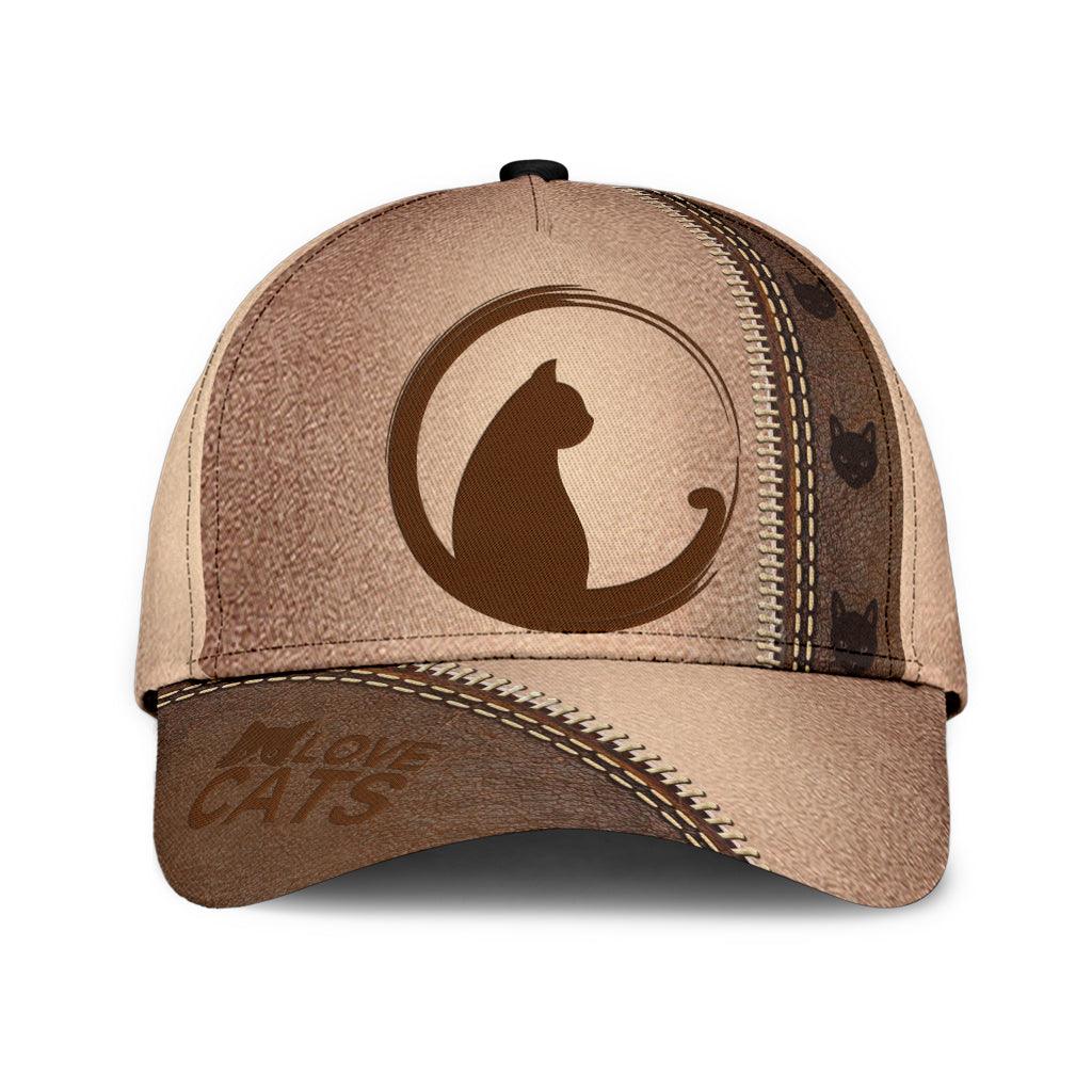 Cat Classic Cap, Gift for Cat Lovers, Cat Mom Trucker Hats Custom Hats Gifts For Men & Women