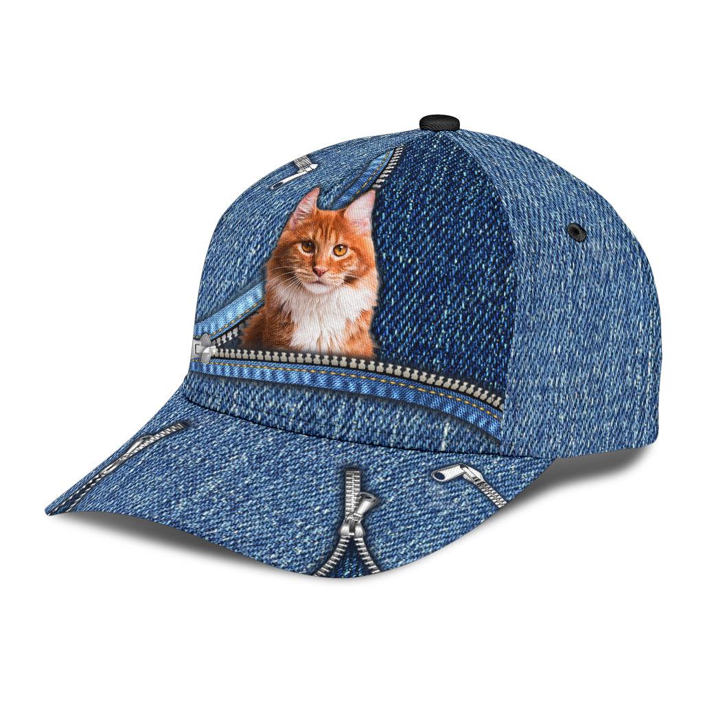 Cat Classic Cap, Gift for Cat Lovers, Cat Mom Trucker Hats Custom Hats Gifts For Men & Women