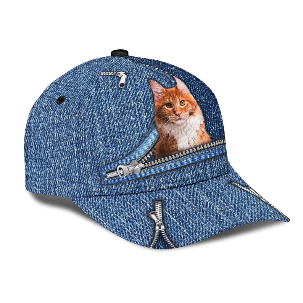 Cat Classic Cap, Gift for Cat Lovers, Cat Mom Trucker Hats Custom Hats Gifts For Men & Women