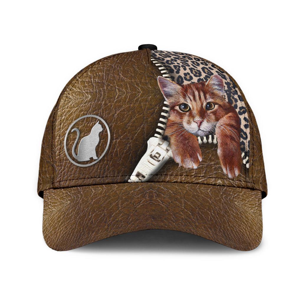 Cat Classic Cap, Gift for Cat Lovers, Cat Mom Trucker Hats Custom Hats Gifts For Men & Women