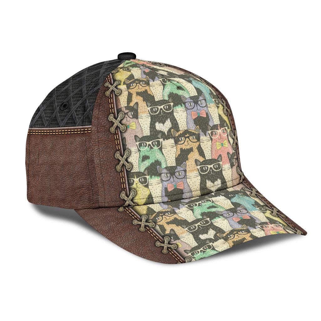 Cat Classic Cap, Gift for Cat Lovers, Cat Mom Trucker Hats Custom Hats Gifts For Men & Women