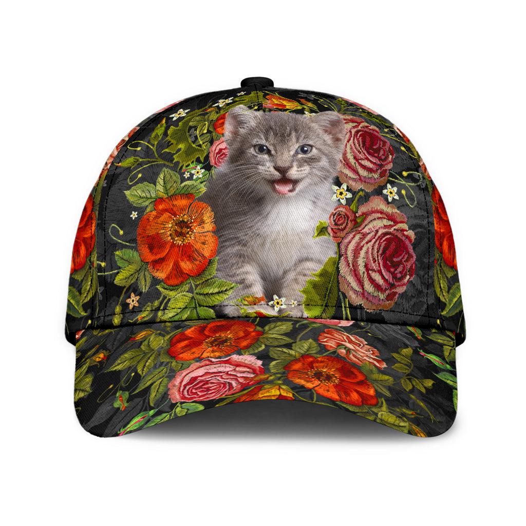 Cat Classic Cap, Gift for Cat Lovers, Cat Mom Trucker Hats Custom Hats Gifts For Men & Women