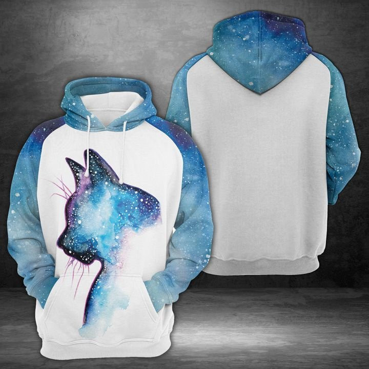 Cat Galaxy 3D All Over Print Hoodie, Zip Hoodie