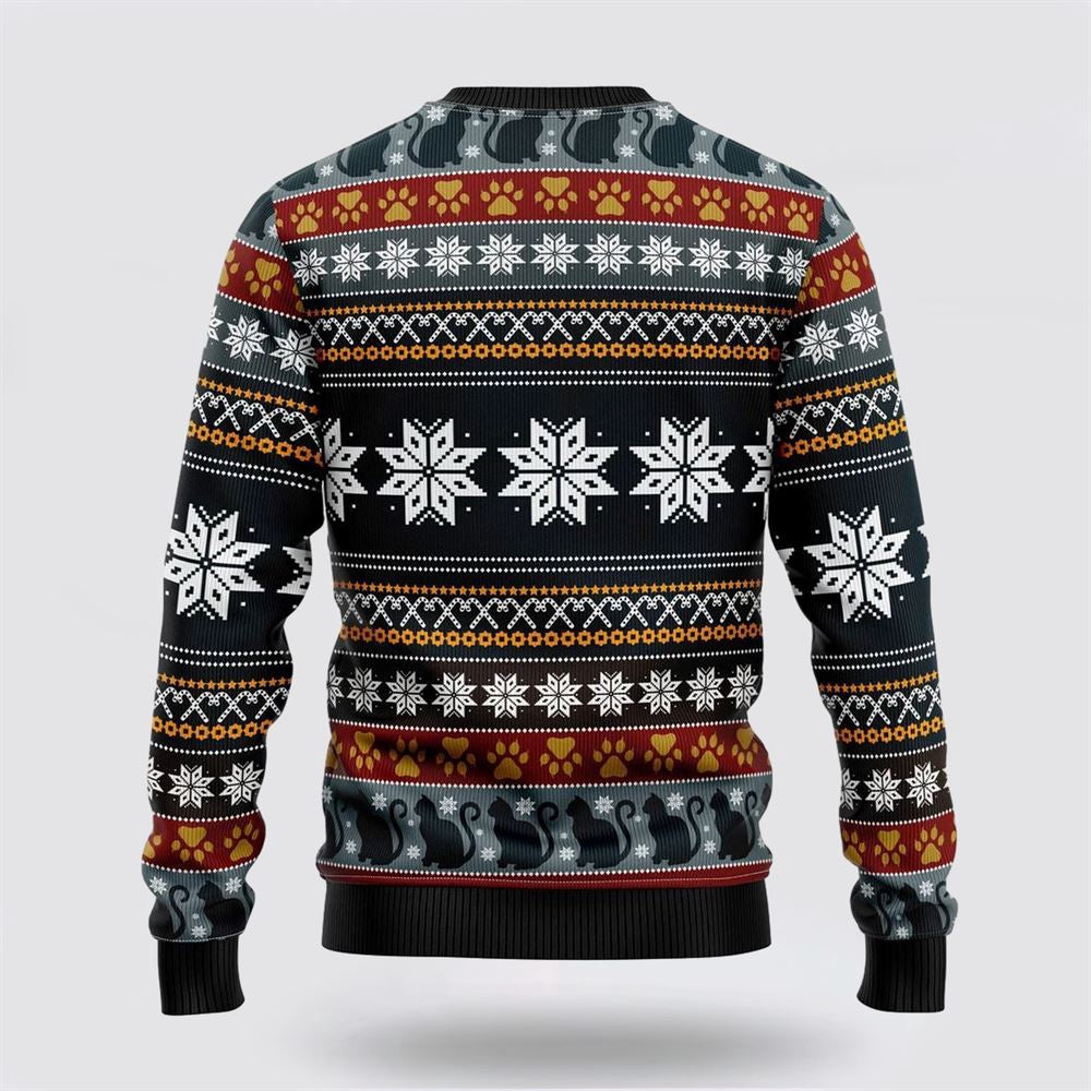 Cat Keep It Classy For Christmas Ugly Christmas Sweater Christmas Unisex Sweater Funny Christmas Sweater - Image 2