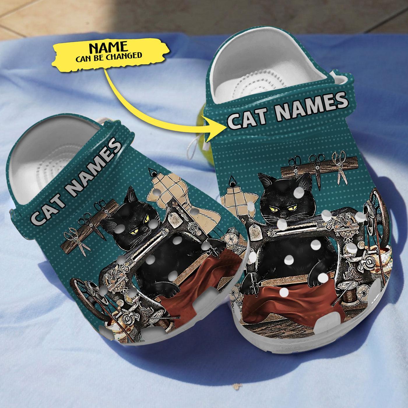 Cat Knitting Lover Crocs Crocband Clogs Shoes Comfortable For Men Women and Kids