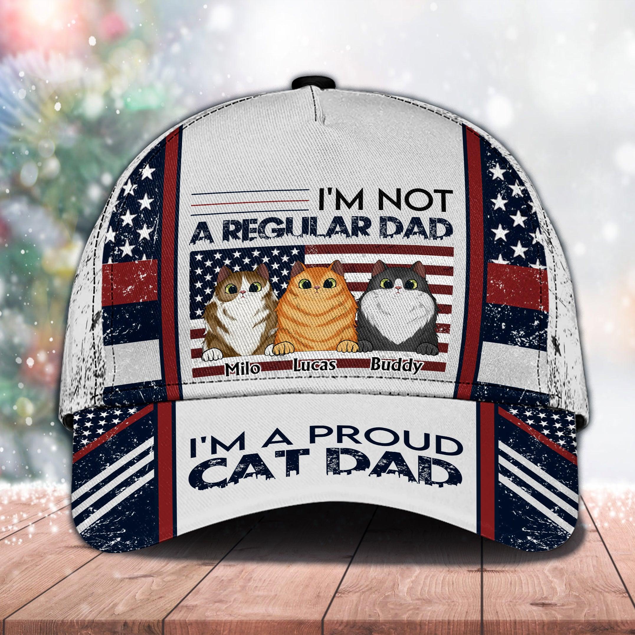 Cat Personalized Classic Cap, Personalized Gift for Cat Lovers, Cat Mom, Cat Dad Trucker Hats Custom Hats Gifts For Men & Women