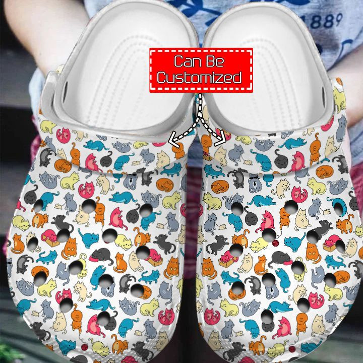 Cat - Personalized Cute CatPattern Clog Shoes For Men And Women