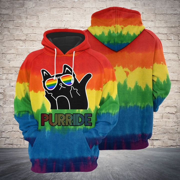 Cat Purride 3D All Over Print Hoodie, Zip Hoodie