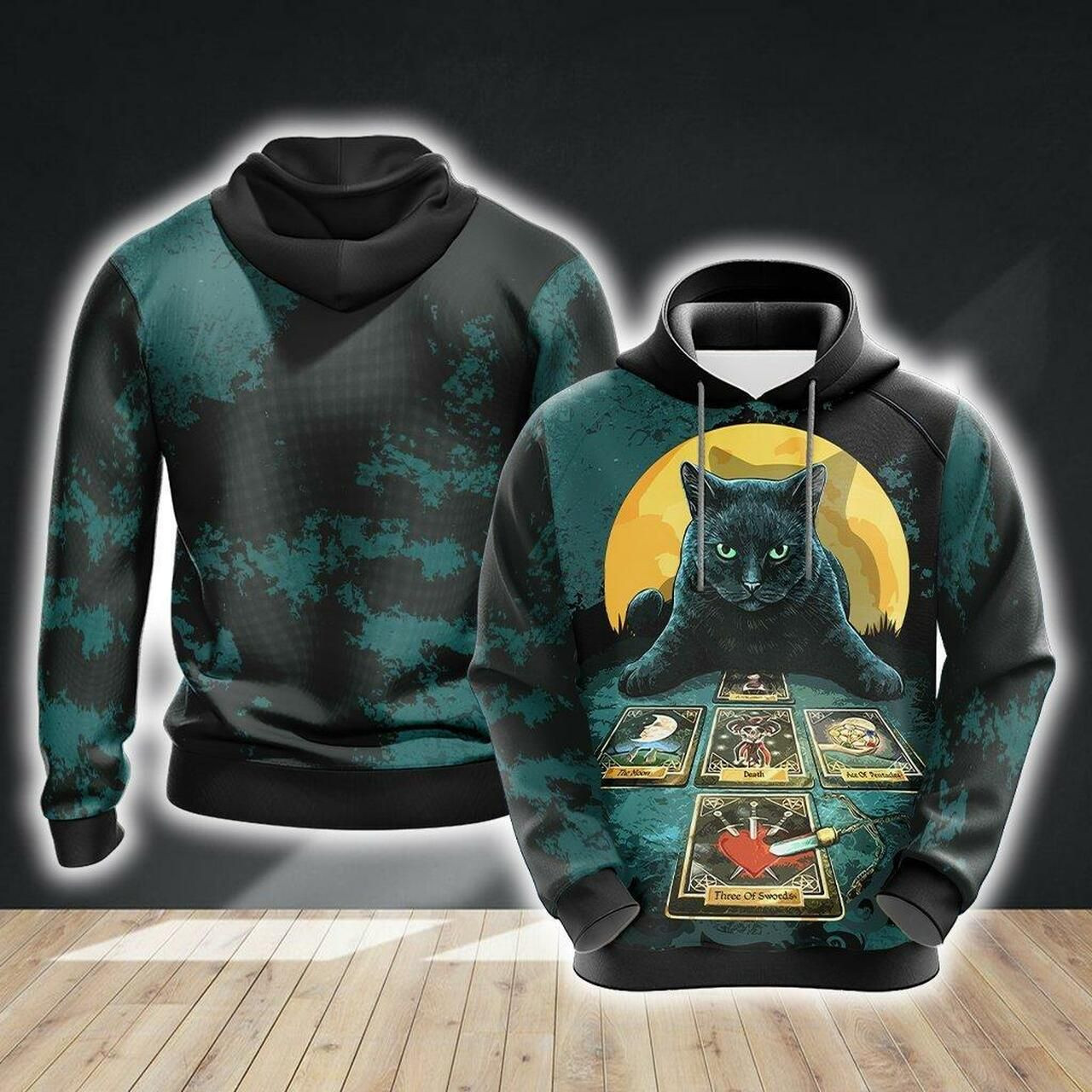 Cat Reader Unisex 3D All Over Print Hoodie, Zip Hoodie