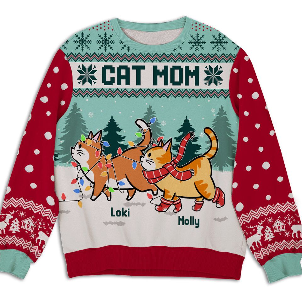 Cat Slave - Personalized Custom All-Over-Print Sweatshirt