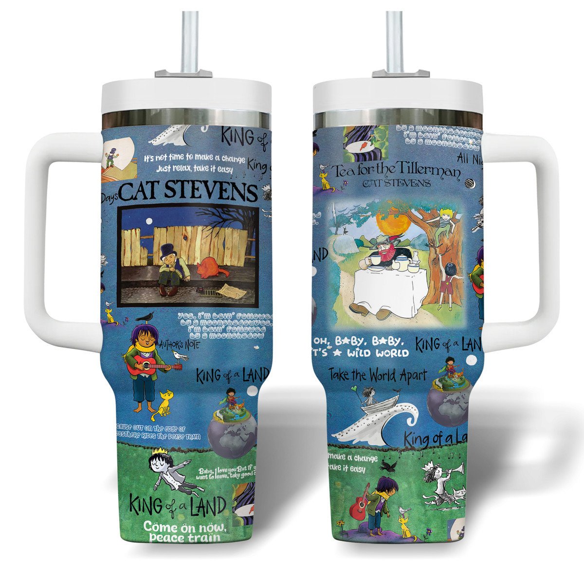 Cat Stevens Music Custom Stanley Cup 40 oz 30 oz Tumbler With HandleTVC2301516