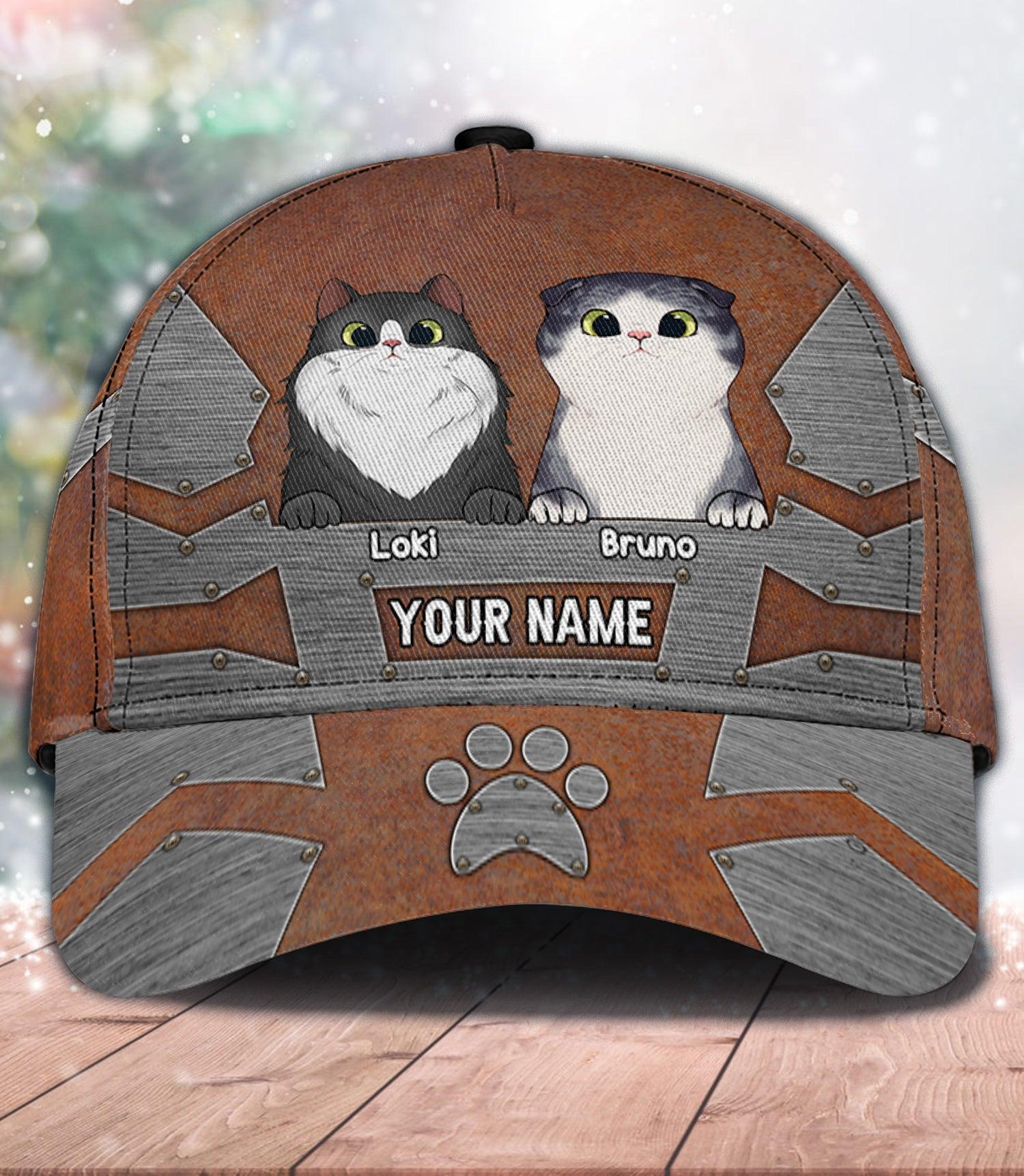 Cat Super Cool Personalized Cap, Personalized Gift for Cat Lovers, Cat Mom, Cat Dad Trucker Hats Custom Hats Gifts For Men & Women