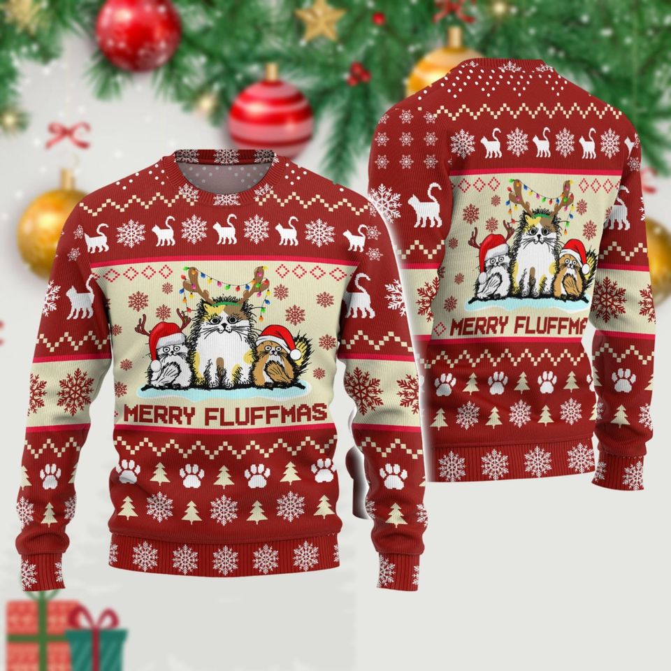 Cat Ugly Christmas Sweater