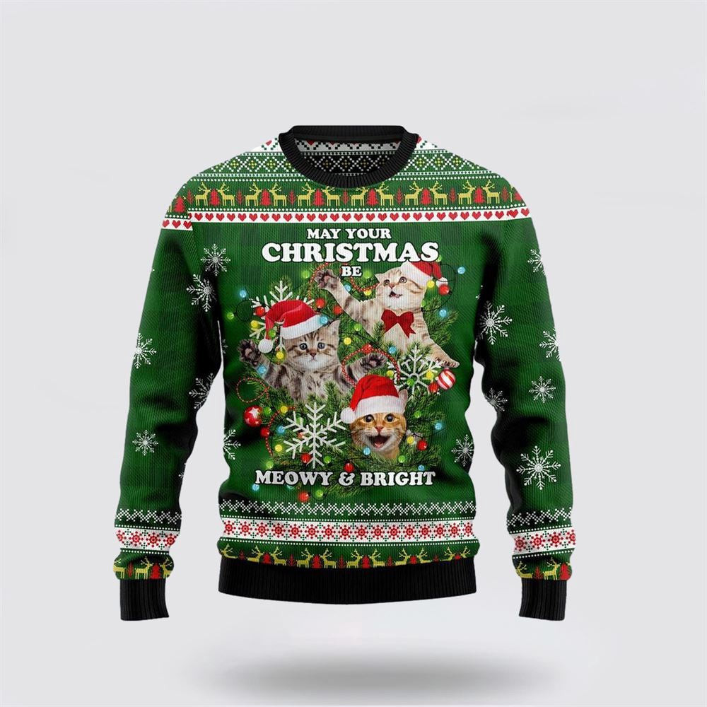 Cat Ugly Ugly Christmas Sweater Christmas Unisex Sweater Funny Christmas Sweater