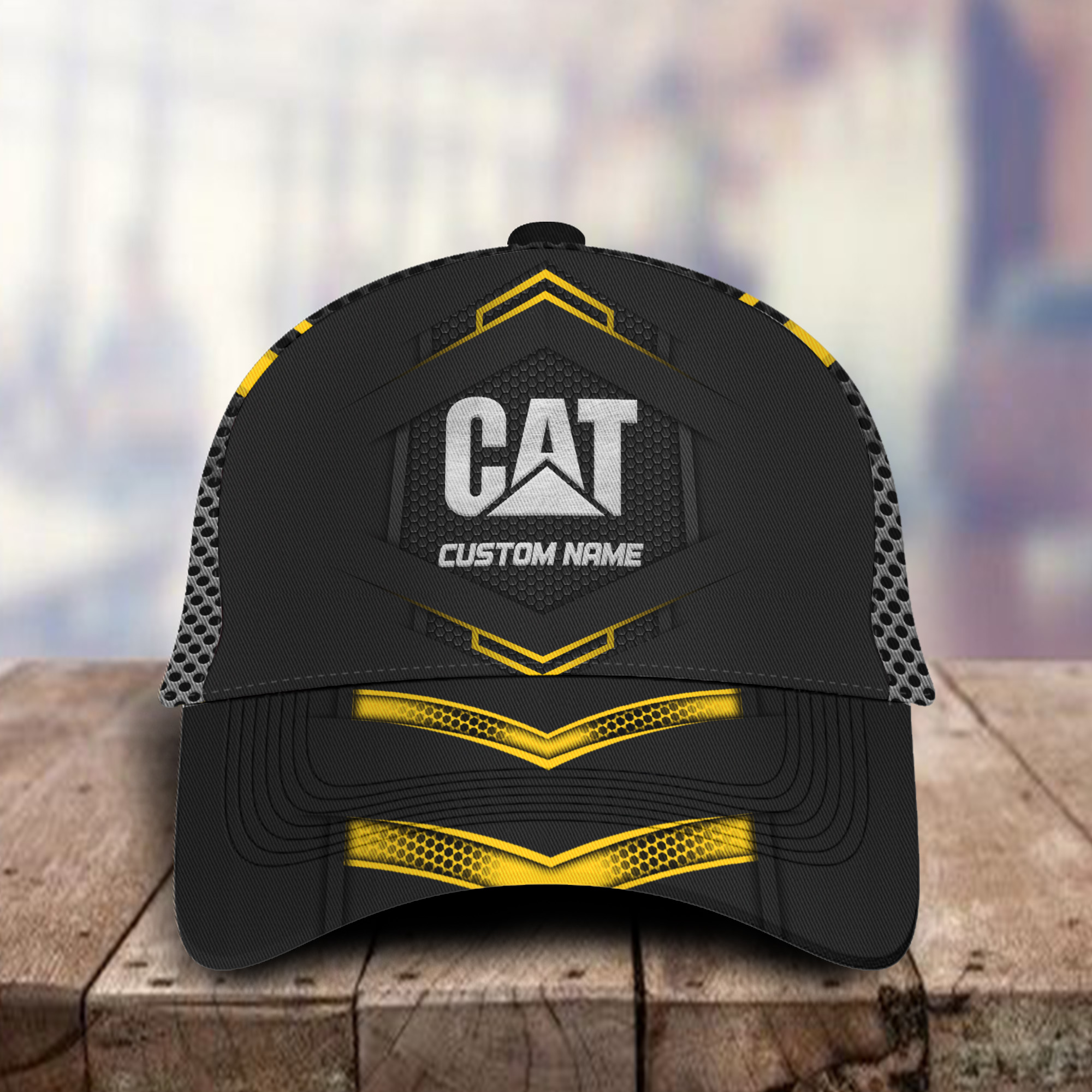 Caterpillar 3D Classic Cap Logo Personalized Name Trucker Hats Custom Hats Gifts For Men & Women