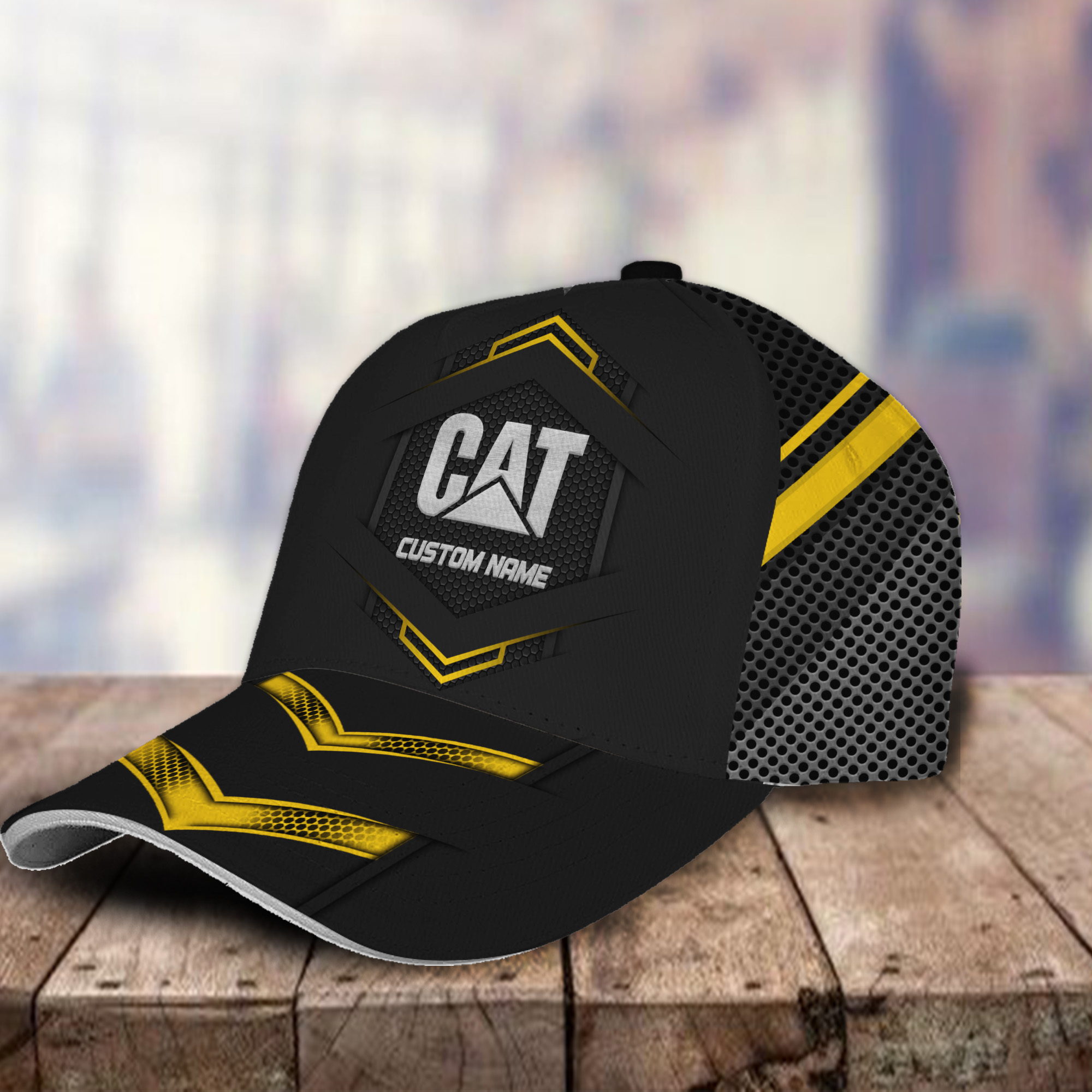 Caterpillar 3D Classic Cap Logo Personalized Name Trucker Hats Custom Hats Gifts For Men & Women