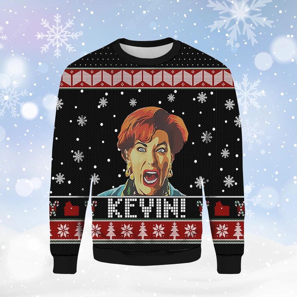 Catherine O'Hara Screaming Kevin Home Alone Ugly Christmas Sweater