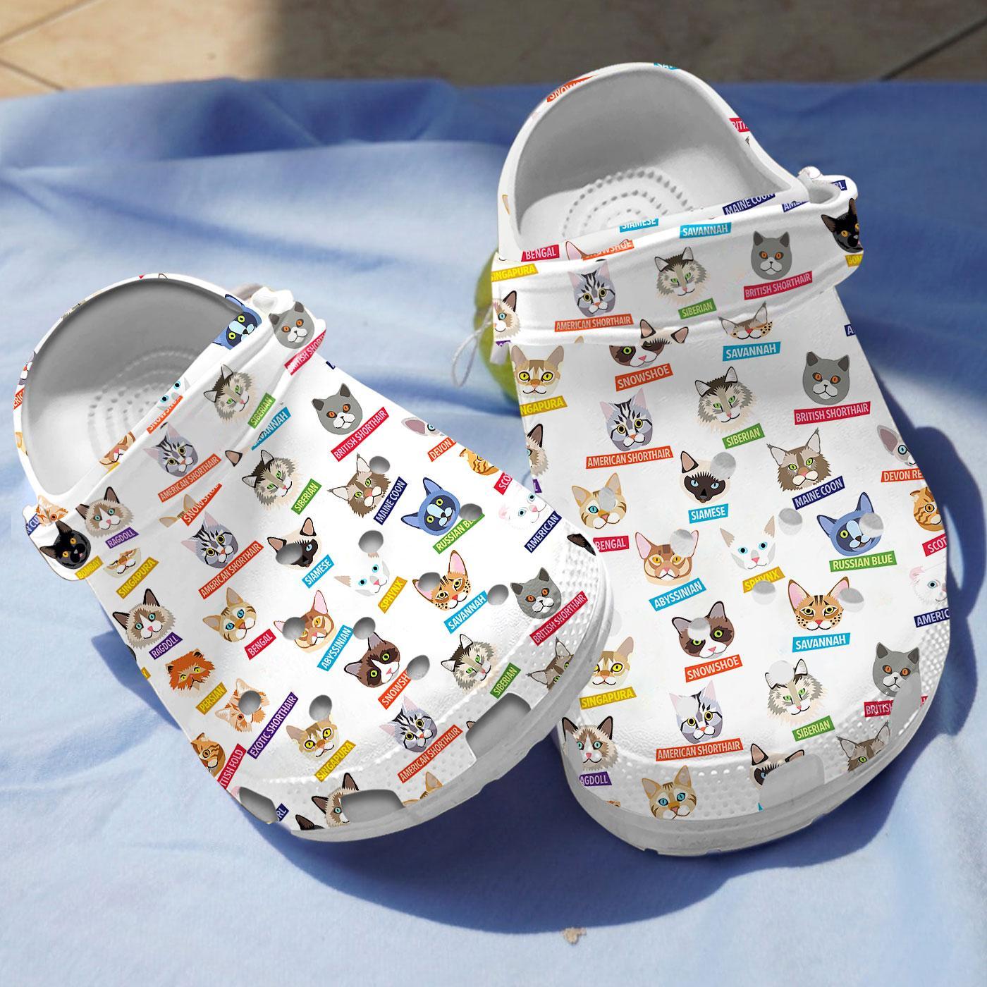 Cats Collection Crocs Crocband Clogs Shoes Comfortable For Men Women and Kids