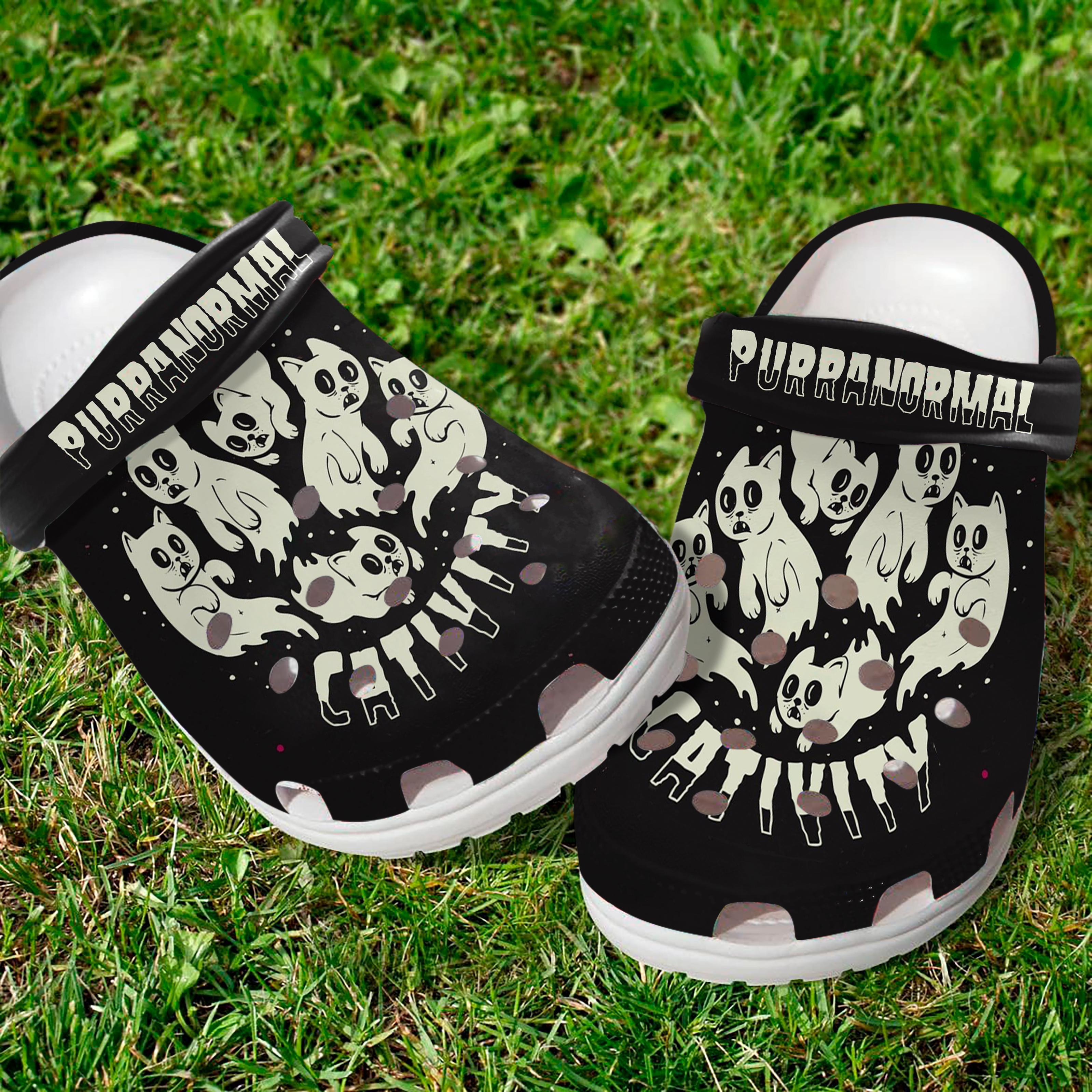 Cats Halloween Crocs Crocband Clogs Shoes Comfortable For Men Women and Kids