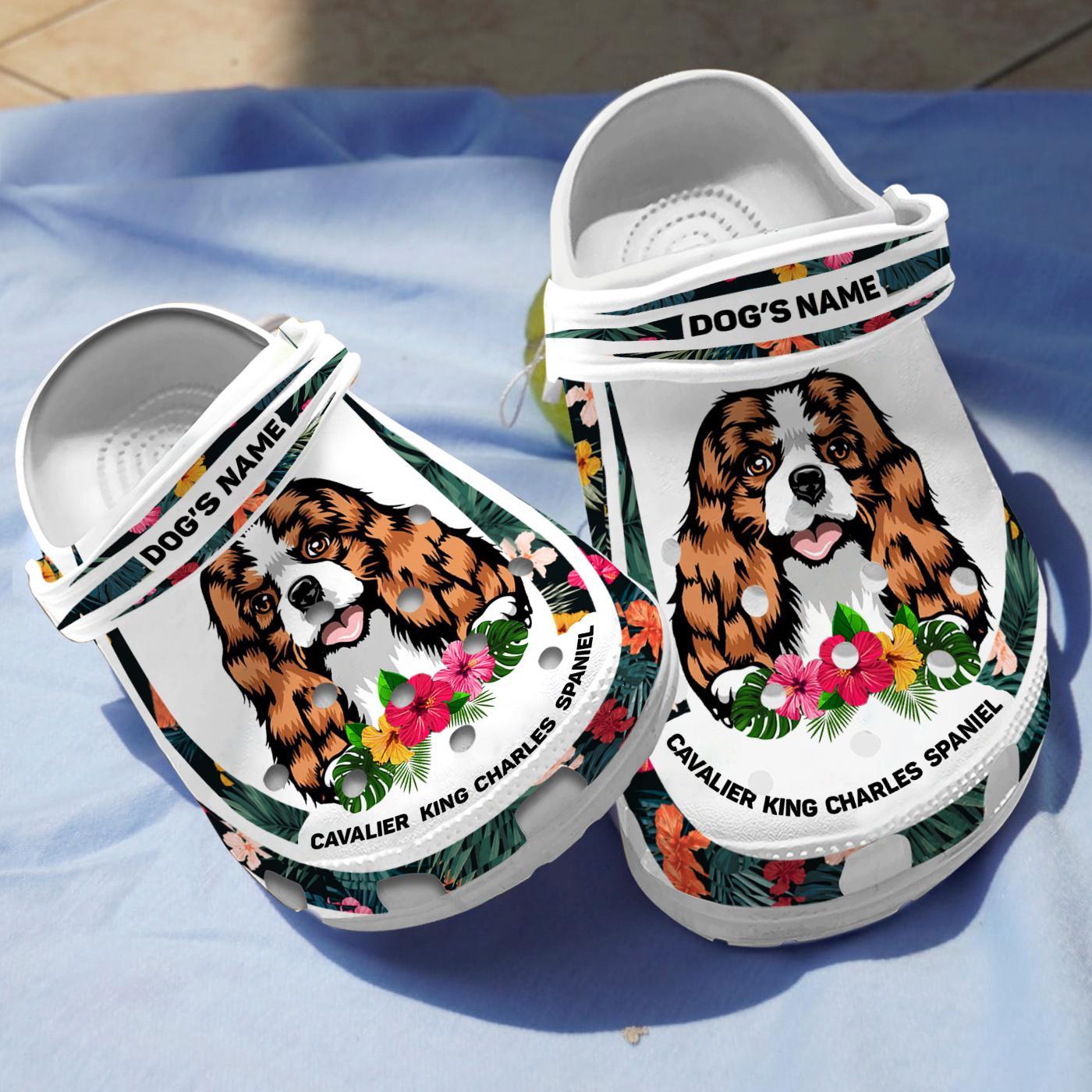 Cavalier King Charles Spaniel Crocs Crocband Clogs Shoes Comfortable For Men Women and Kids