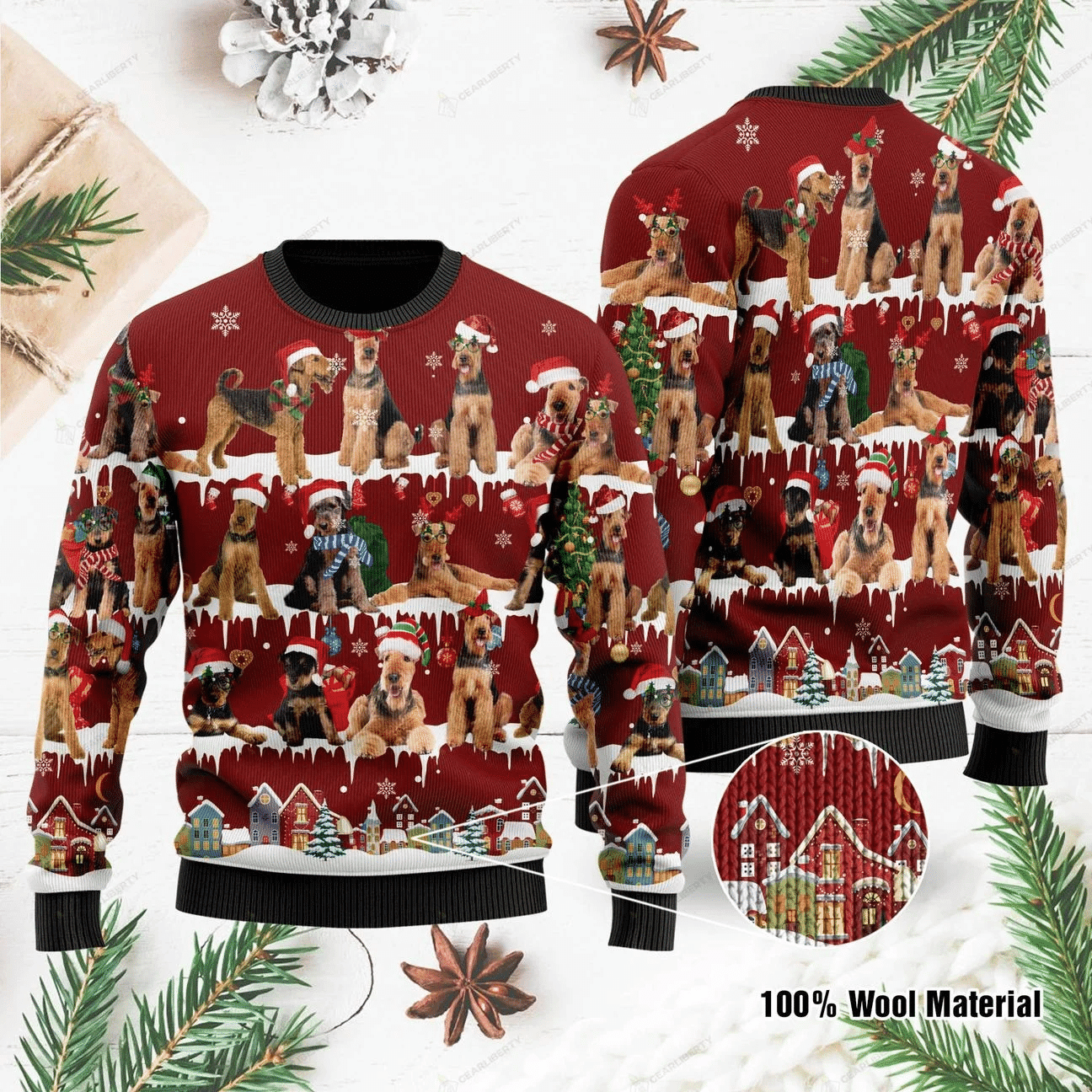 Cavoodle Ugly Christmas Sweater Adult 3D Funny Matching for family