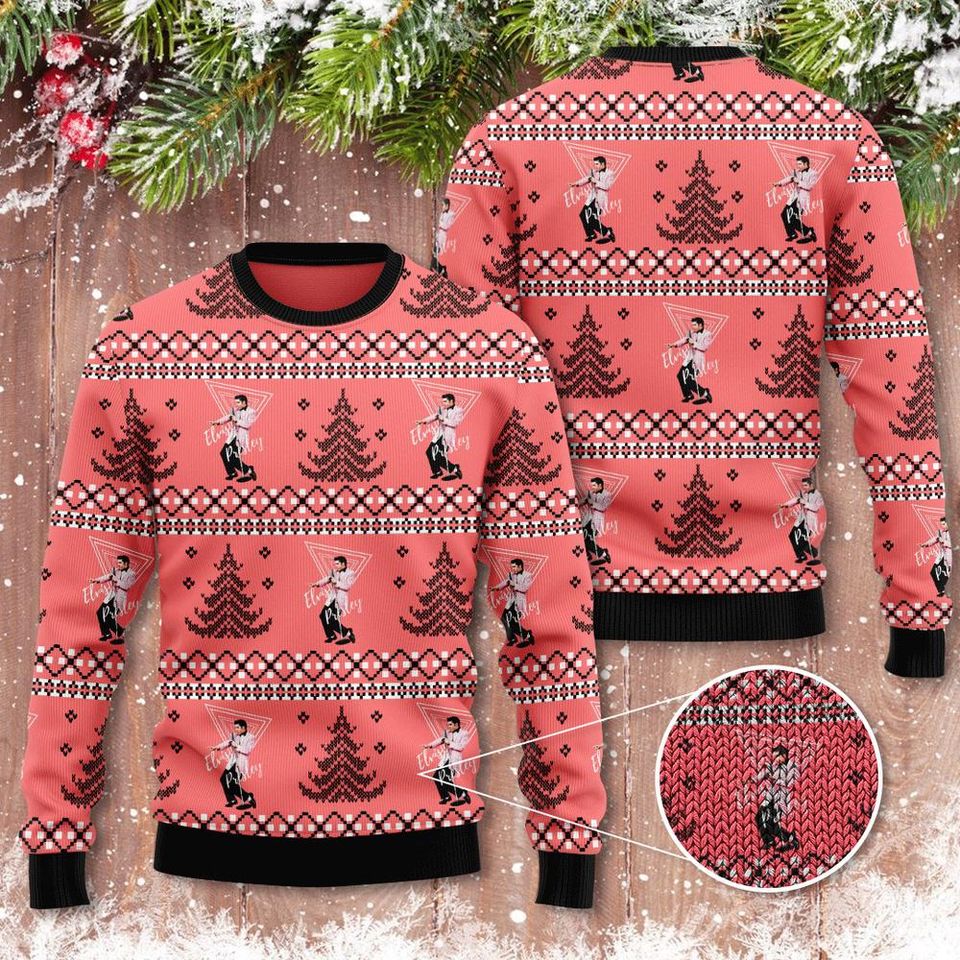 Celebrate The Season With Elvis Presley 3D Ugly Sweater Ã¢â‚¬â€œ Xmas Sweaters