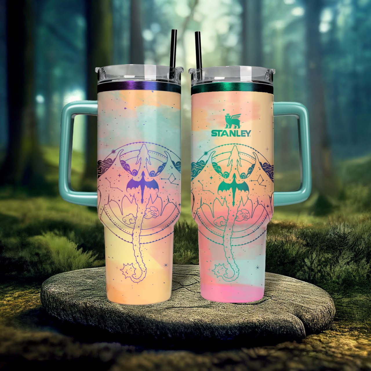 Celestial Tairn And Andarna Fourth Wing Custom Stanley Cup 40 oz 30 oz Tumbler With HandleTVC2301540