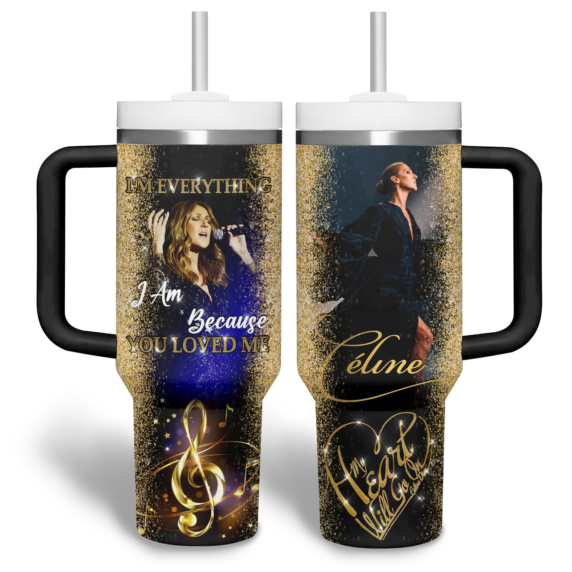 Celine Dion Music Custom Stanley Cup 40 oz 30 oz Tumbler With HandleTVC2301740