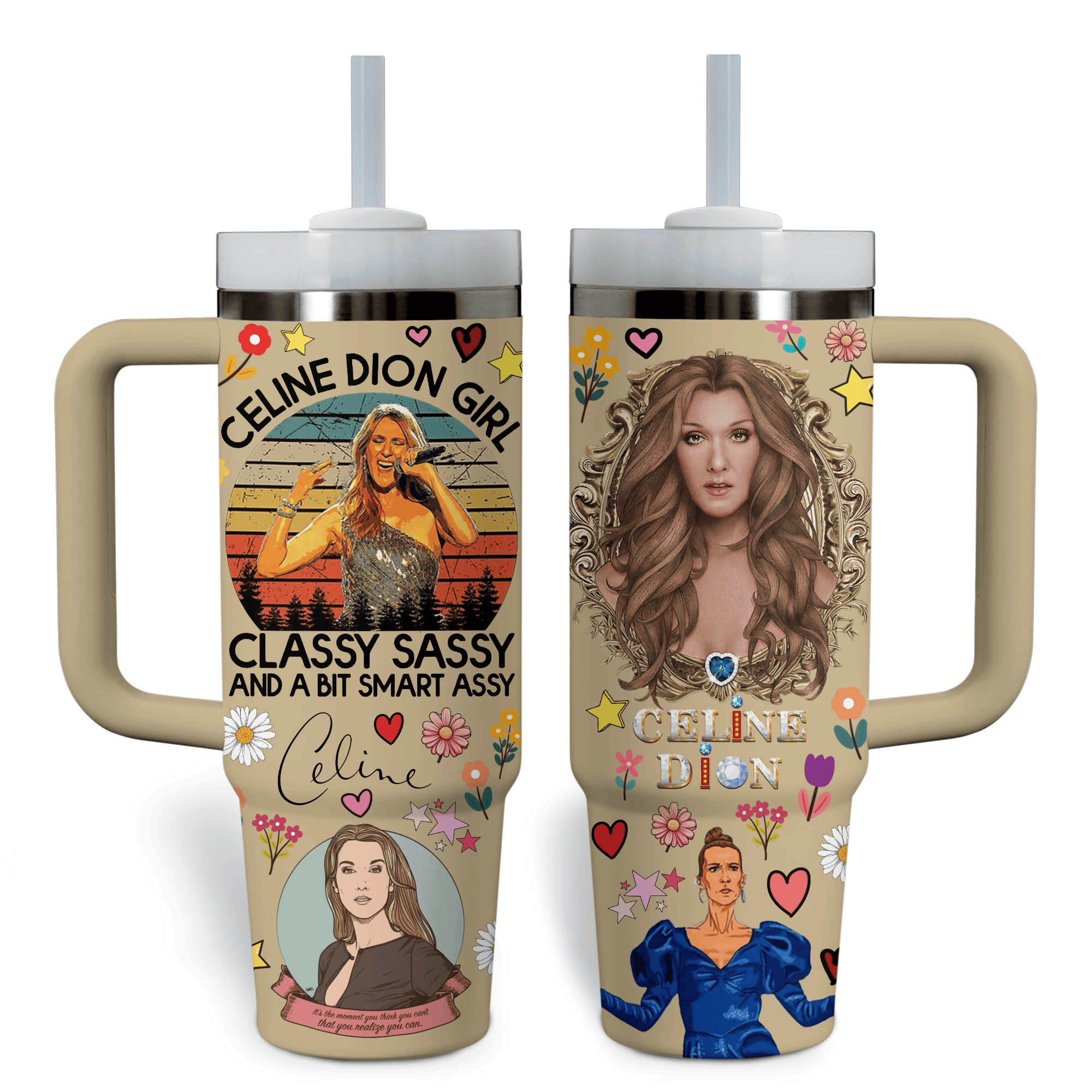 Celine Dion Music Custom Stanley Cup 40 oz 30 oz Tumbler With HandleTVC2301796