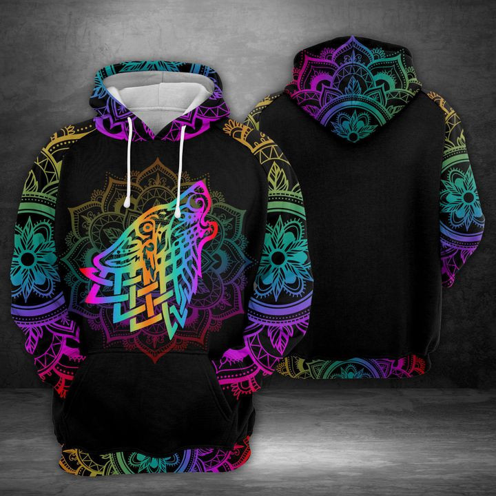 Celtic Wolf 3D All Over Print Hoodie, Zip Hoodie