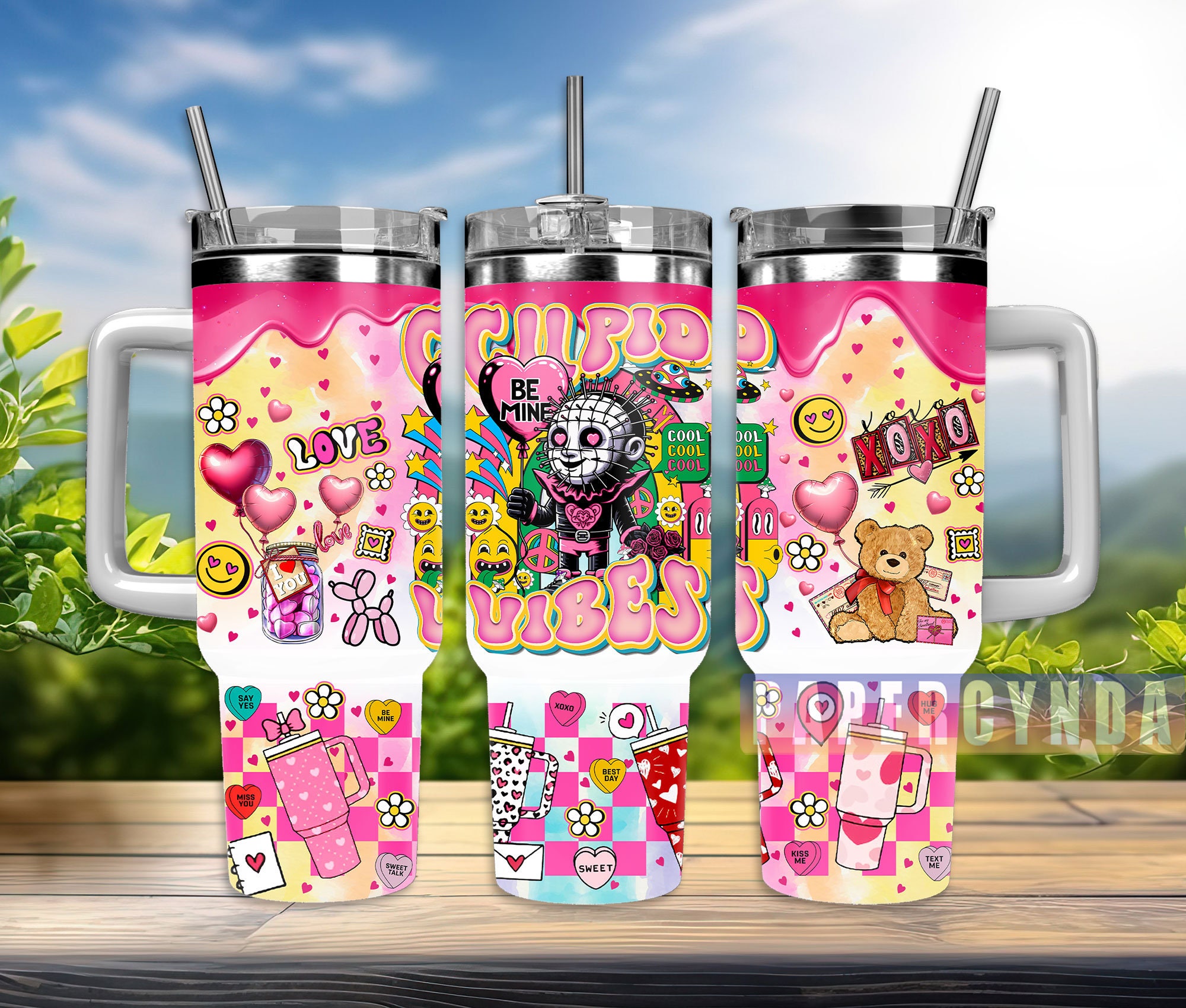 Cenobite Hellraiser Custom Stanley Cup 40 oz 30 oz Tumbler With HandleTVC2301835