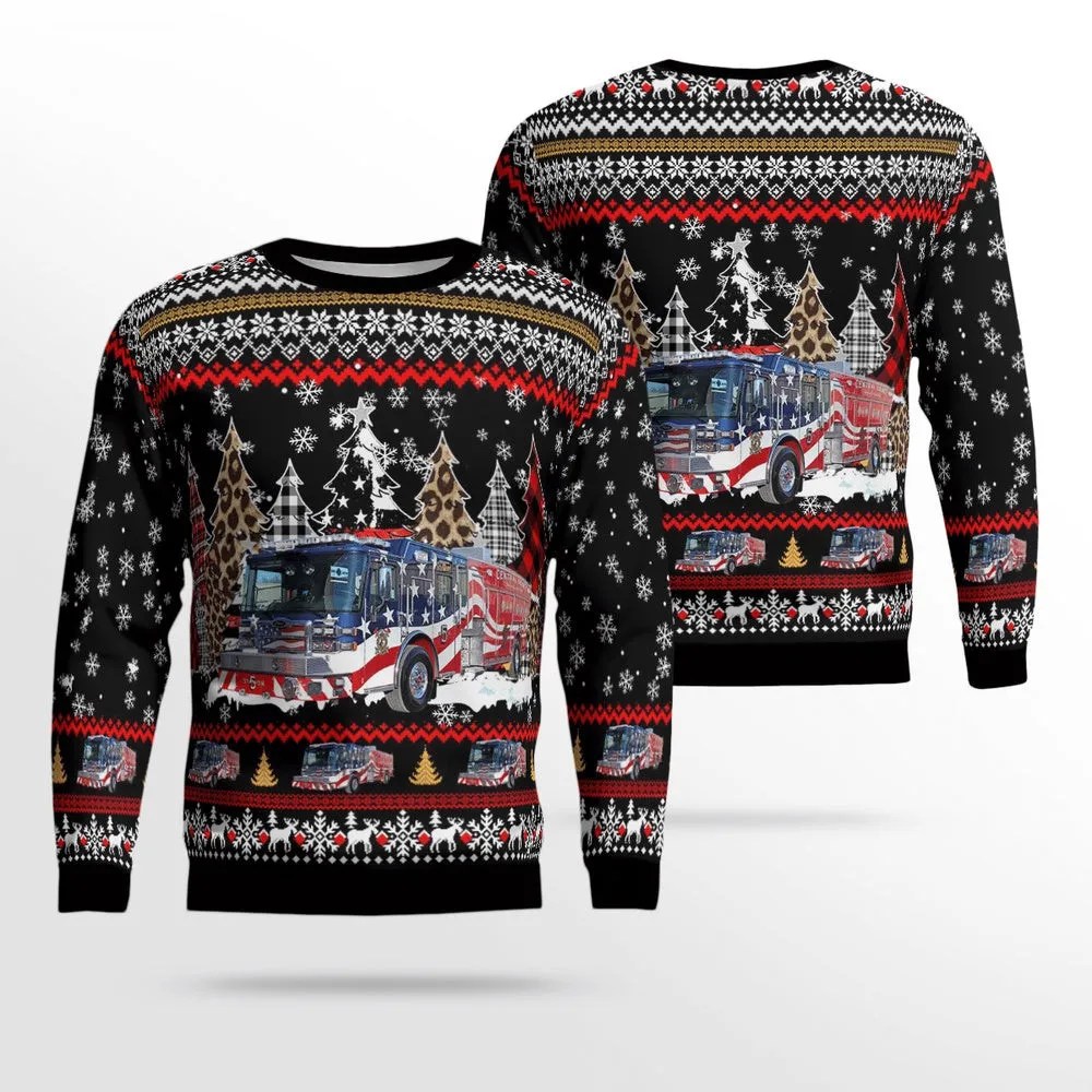 Central County Fire Rescue Missouri Ugly Christmas Sweaters Christmas Unisex Sweaters Gift For Christmas