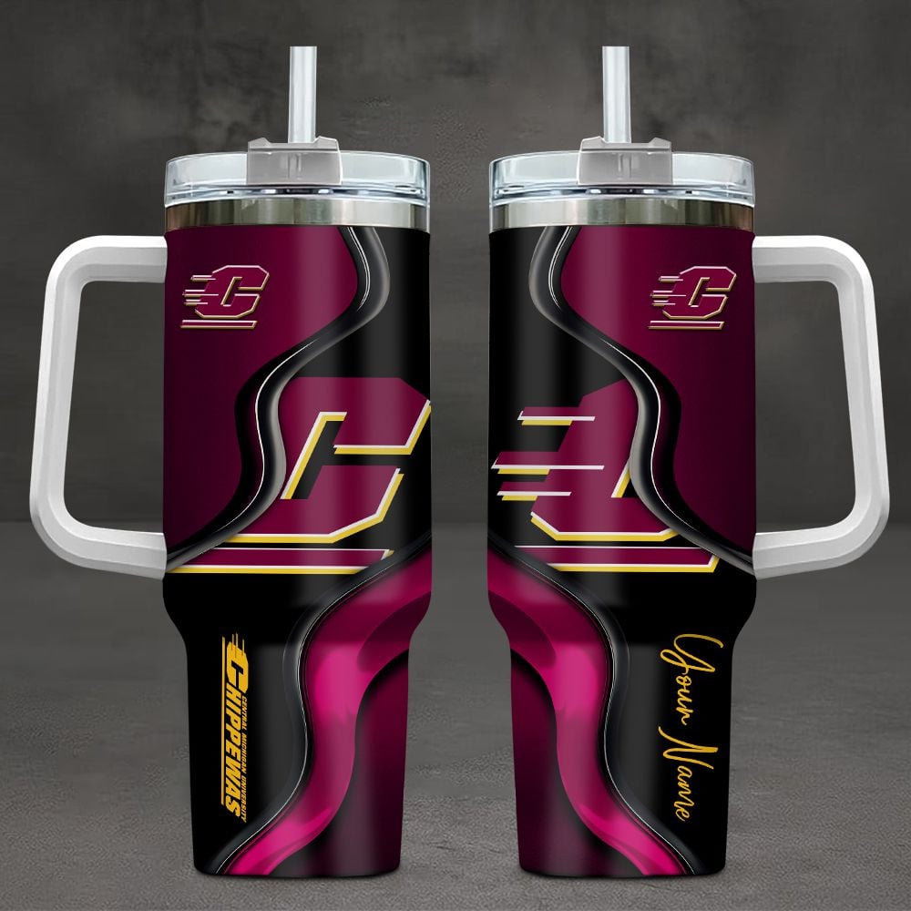 Central Michigan Chippewas NCAA Custom Stanley Cup 40 oz 30 oz Tumbler With HandleTVC2301105