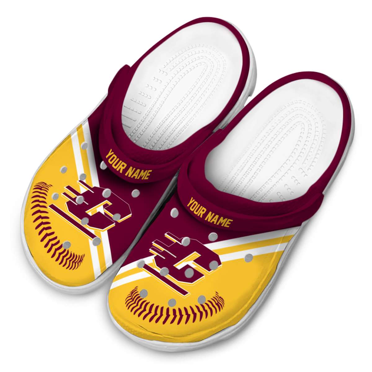 Central Michigan Chippewas NCAA Sport Crocs Crocband Clogs Shoes Comfortable For Men Women and Kids - Image 4