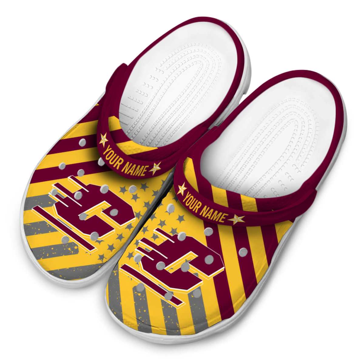 Central Michigan Chippewas NCAA Sport Crocs Crocband Clogs Shoes Comfortable For Men Women and Kids - Image 4