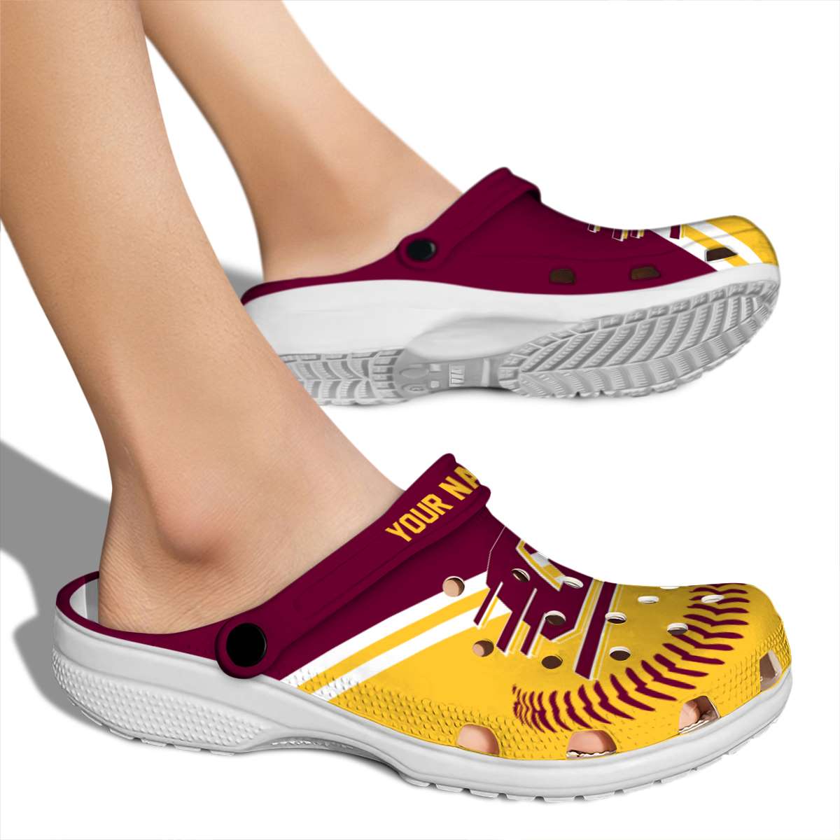 Central Michigan Chippewas NCAA Sport Crocs Crocband Clogs Shoes Comfortable For Men Women and Kids - Image 2